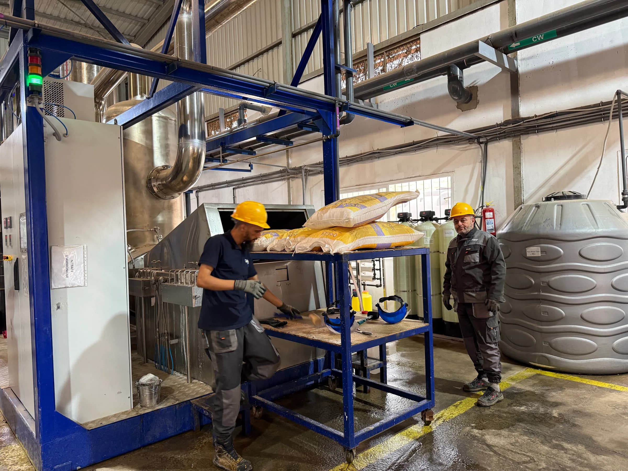 Vue de la ligne de production Gazmi