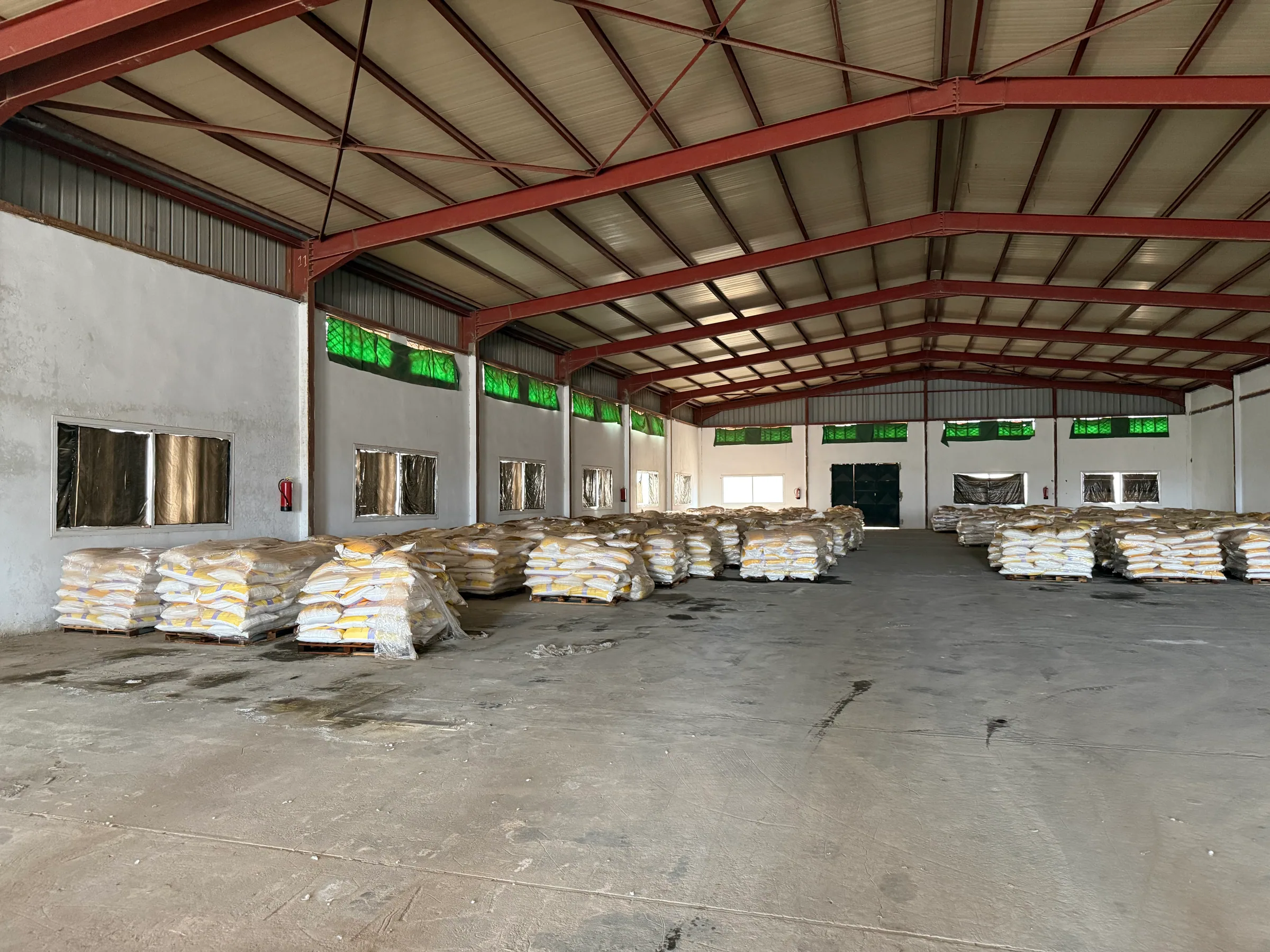 Stock de matière première sur le site Gazmi